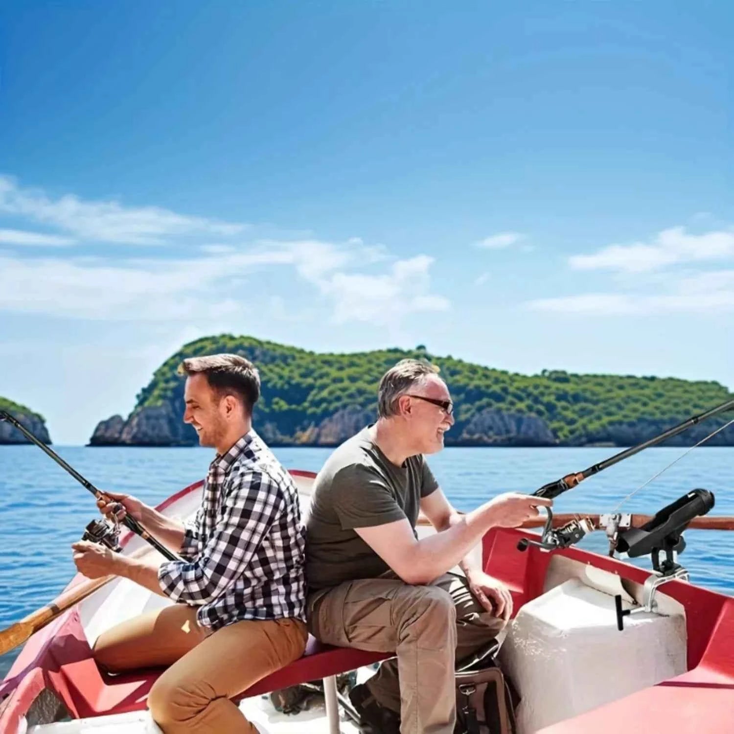 360° Rotatable Kayak Fish Rod Holder - Durable Nylon & Aluminum Fishing Rod Support