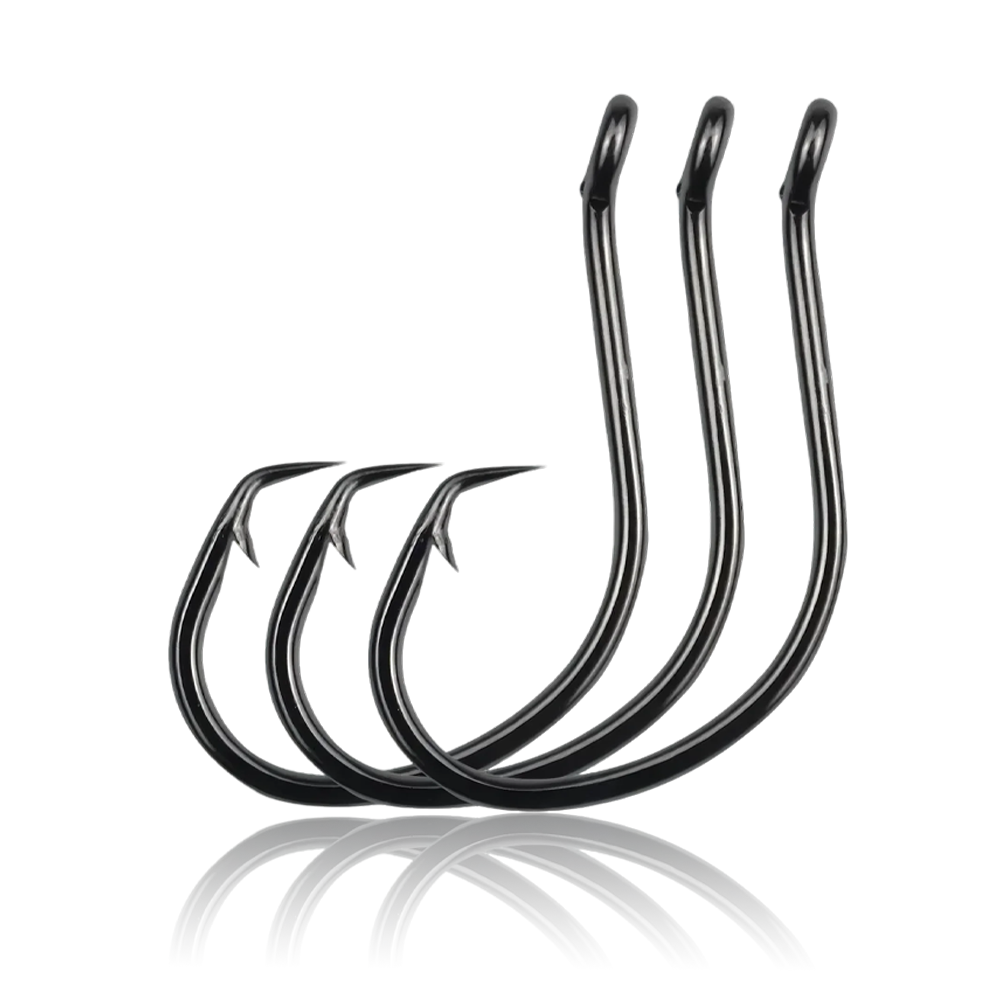 Demon Circle Hooks - High Carbon Steel Shark Fishing Hooks for Saltwater Big Game (Sizes 1#–5/0#)