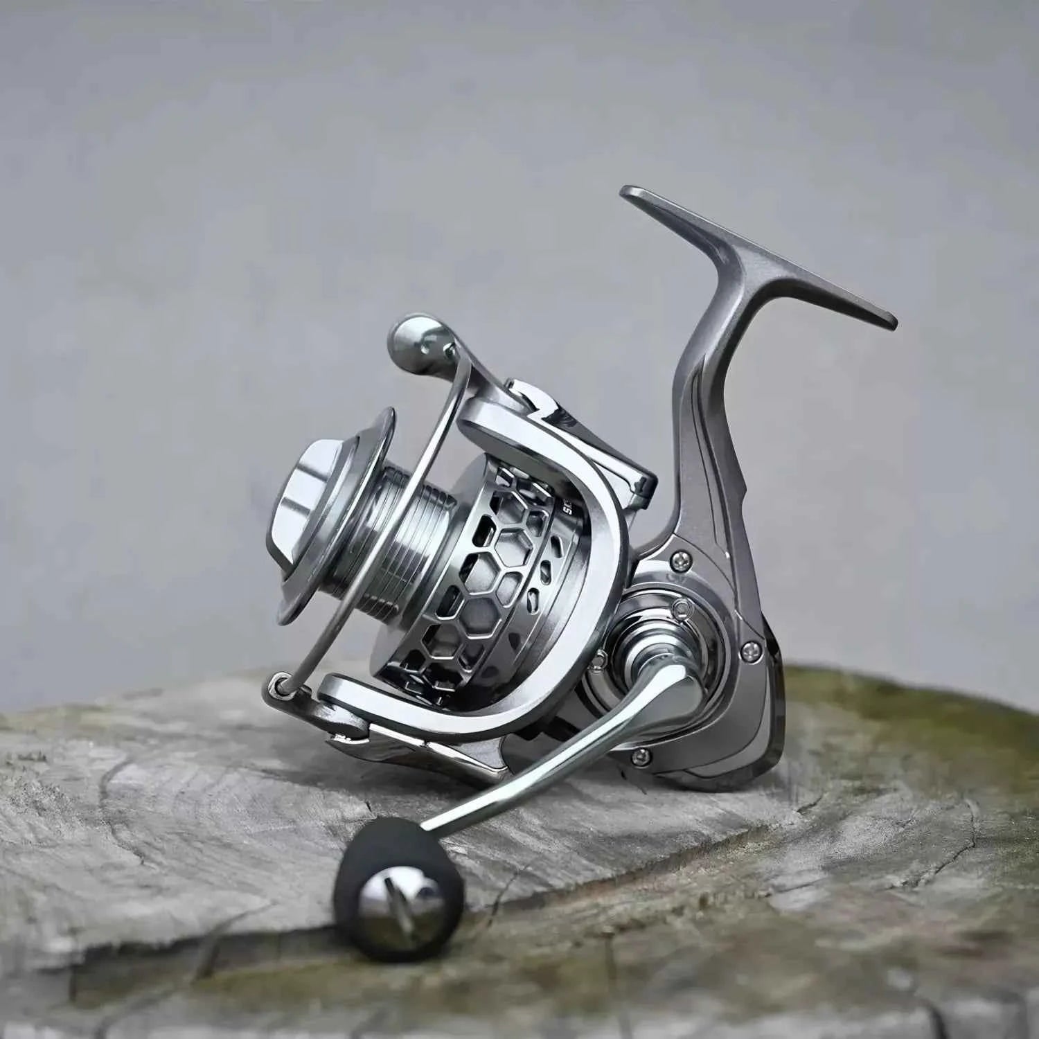 Durable Aluminum Spool Fishing Spin Reel with Front & Rear Drag for Smooth Angling