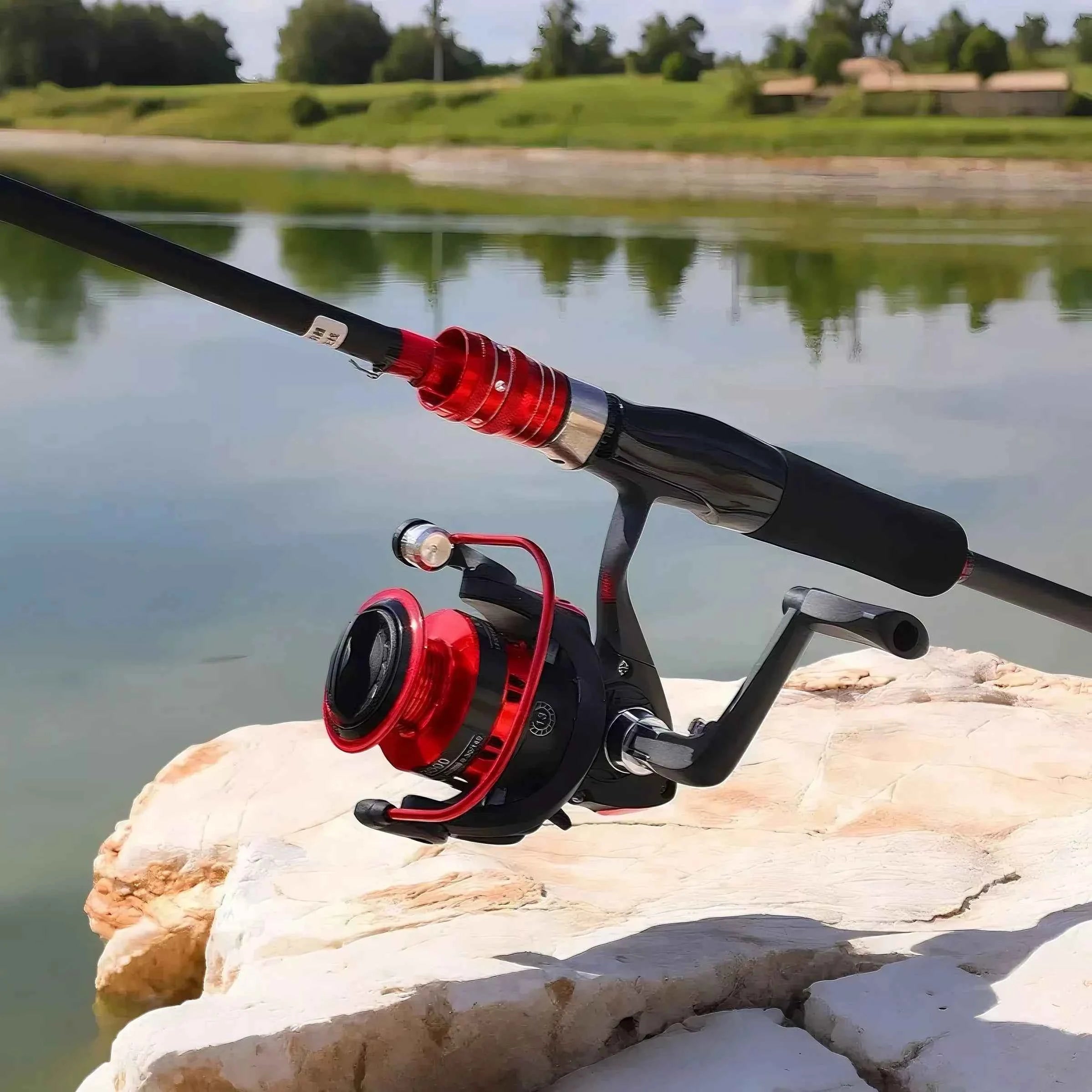 Carbon Fiber Fishing Rods Reels Combos - Spinning Rod Reel Combo & Rod & Reel Combo Baitcaster for Freshwater & Saltwater Angling