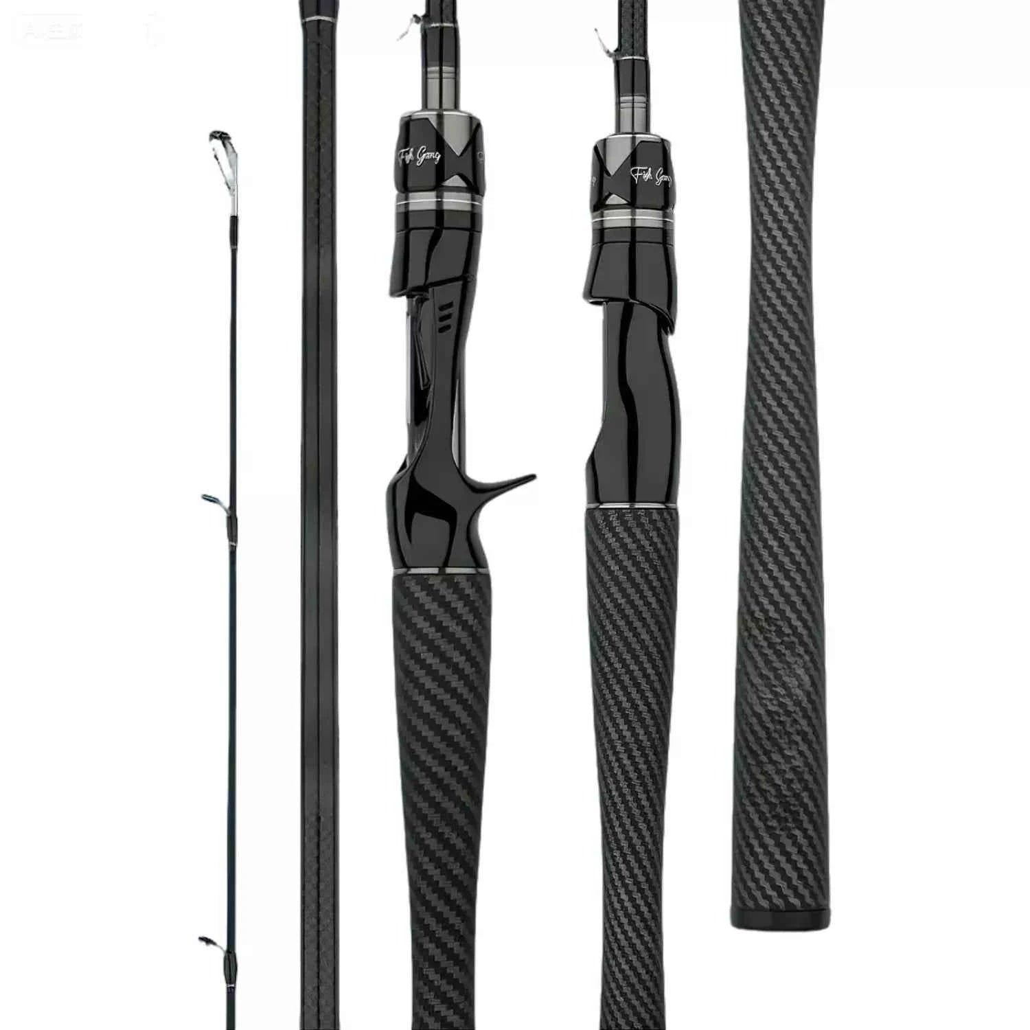 High-Carbon Heavy Duty Fish Rods - Spinning & Bait Caster Fishing Rods for Multi-Water Angling