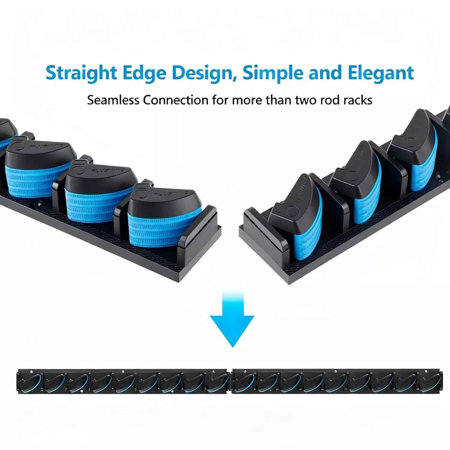 Multi-Function Fishing Rod Rack Wall Mounted - Sturdy Rack Fishing Rod Holder for Garage & Fishing Rod Rack for Truck