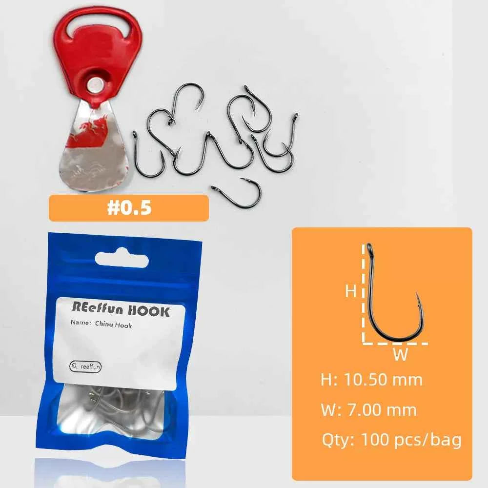 Sharpened Single High Carbon Steel Fishing Hooks | Bream & Carp Tackle Hooks (#0.5–#15)