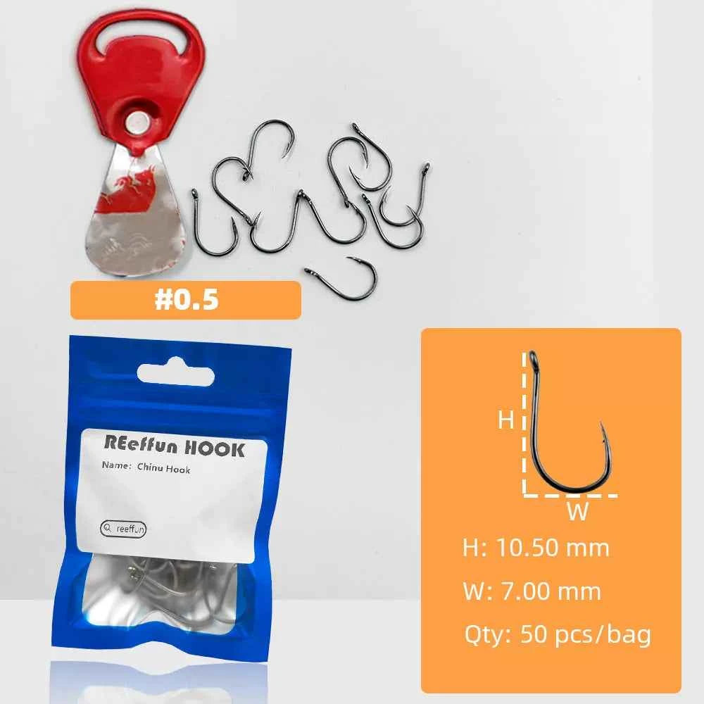 Sharpened Single High Carbon Steel Fishing Hooks | Bream & Carp Tackle Hooks (#0.5–#15)