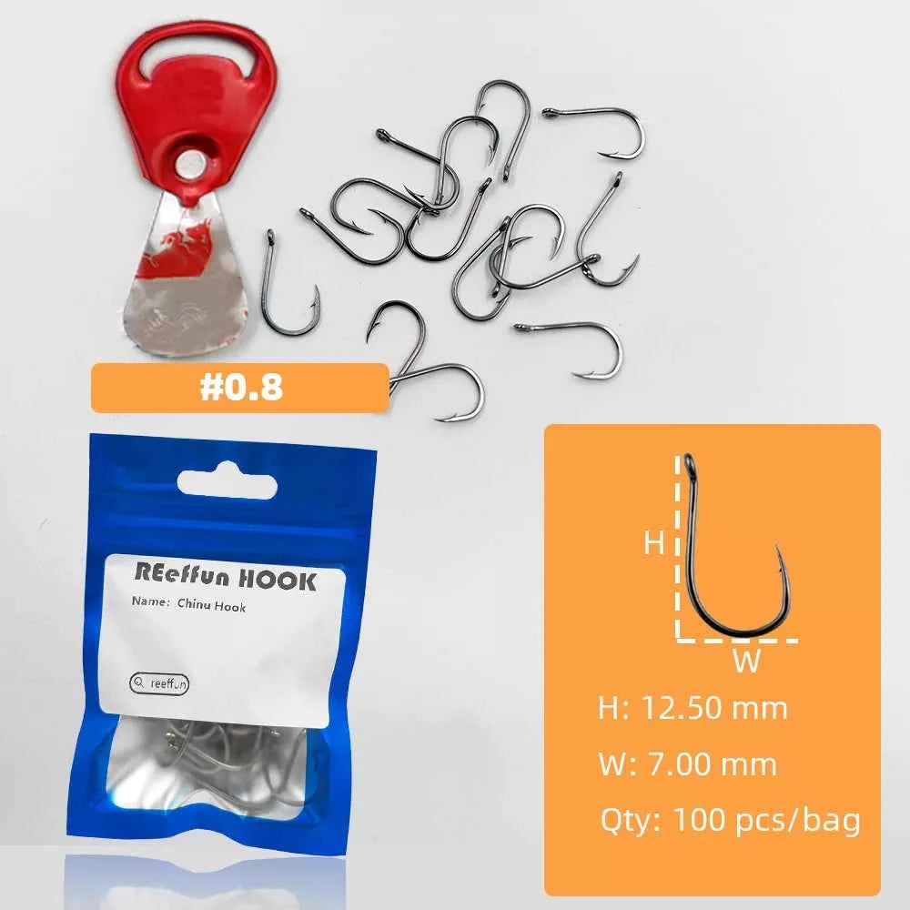 Sharpened Single High Carbon Steel Fishing Hooks | Bream & Carp Tackle Hooks (#0.5–#15)