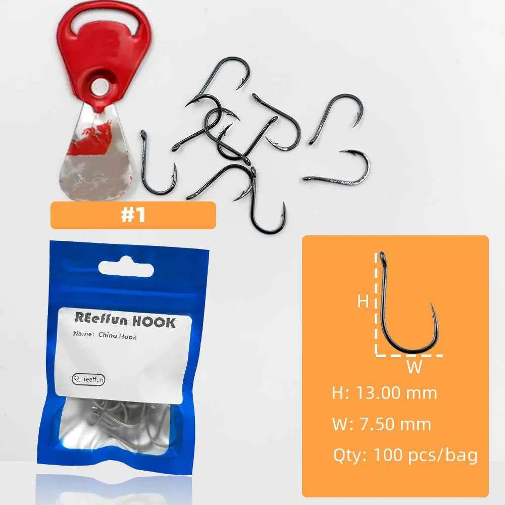 Sharpened Single High Carbon Steel Fishing Hooks | Bream & Carp Tackle Hooks (#0.5–#15)