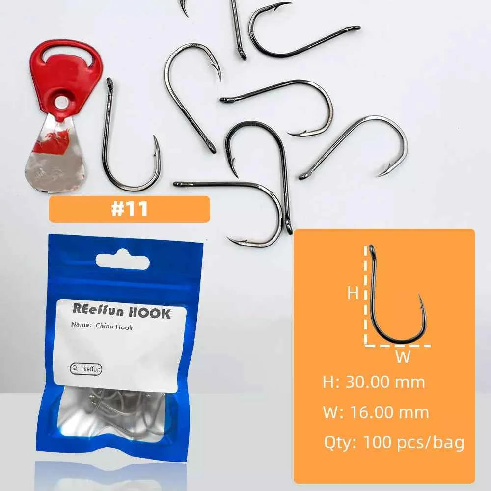 Sharpened Single High Carbon Steel Fishing Hooks | Bream & Carp Tackle Hooks (#0.5–#15)