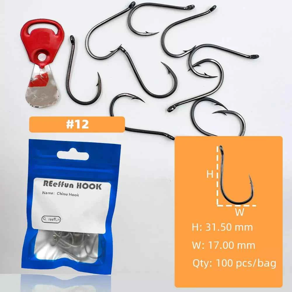 Sharpened Single High Carbon Steel Fishing Hooks | Bream & Carp Tackle Hooks (#0.5–#15)