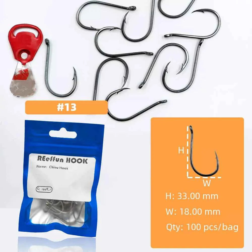 Sharpened Single High Carbon Steel Fishing Hooks | Bream & Carp Tackle Hooks (#0.5–#15)