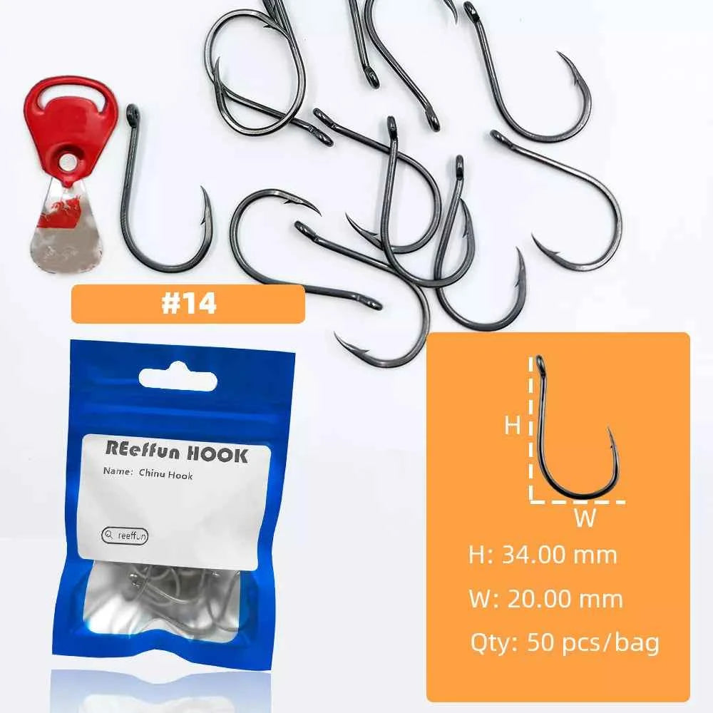 Sharpened Single High Carbon Steel Fishing Hooks | Bream & Carp Tackle Hooks (#0.5–#15)