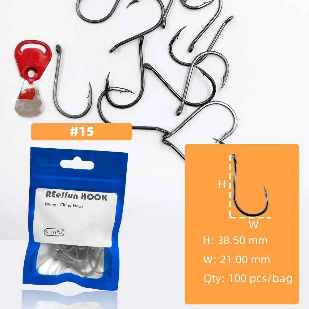 Sharpened Single High Carbon Steel Fishing Hooks | Bream & Carp Tackle Hooks (#0.5–#15)