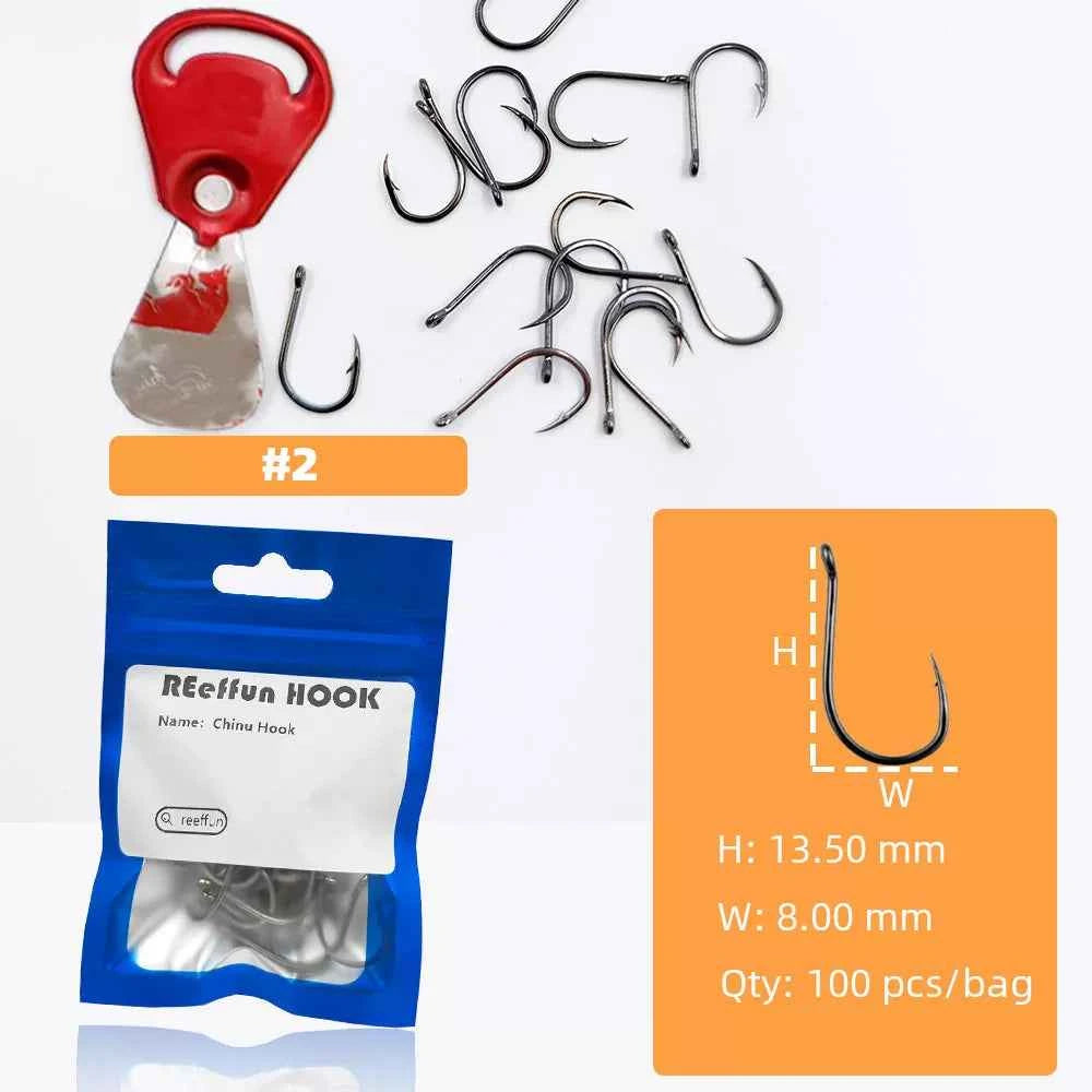Sharpened Single High Carbon Steel Fishing Hooks | Bream & Carp Tackle Hooks (#0.5–#15)