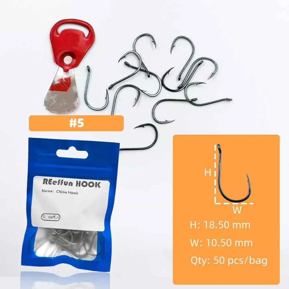 Sharpened Single High Carbon Steel Fishing Hooks | Bream & Carp Tackle Hooks (#0.5–#15)