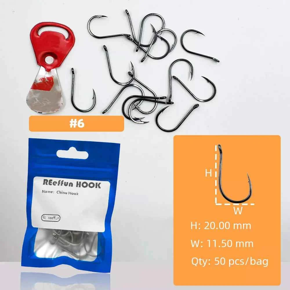 Sharpened Single High Carbon Steel Fishing Hooks | Bream & Carp Tackle Hooks (#0.5–#15)
