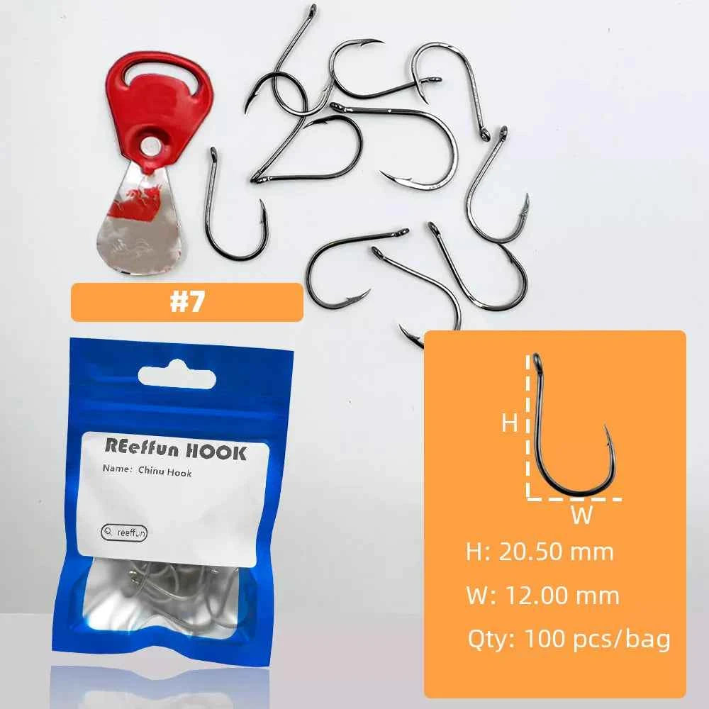 Sharpened Single High Carbon Steel Fishing Hooks | Bream & Carp Tackle Hooks (#0.5–#15)