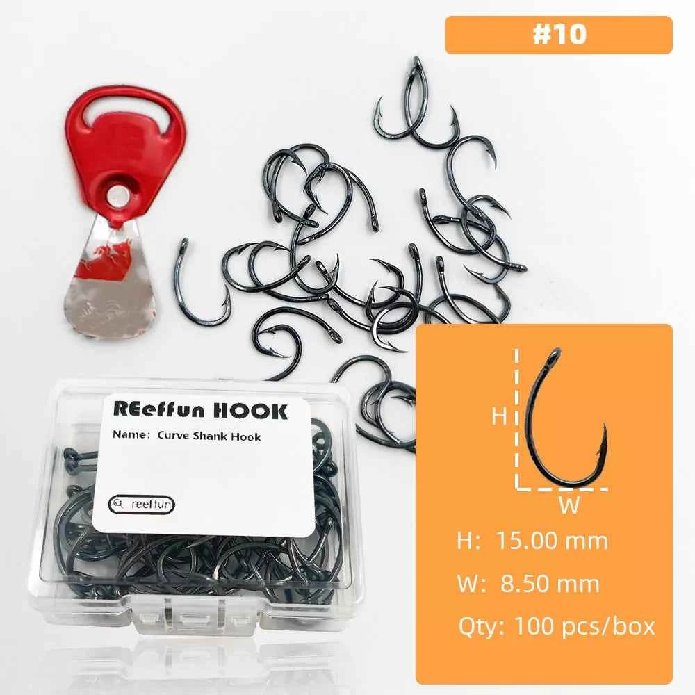 High-Carbon Steel Micro Barb Hooks – Wide Gap Single Hook Fishing Tackle