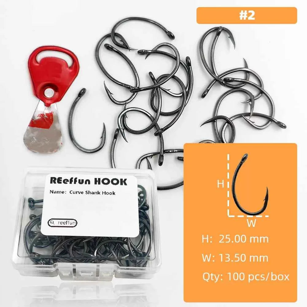 High-Carbon Steel Micro Barb Hooks – Wide Gap Single Hook Fishing Tackle