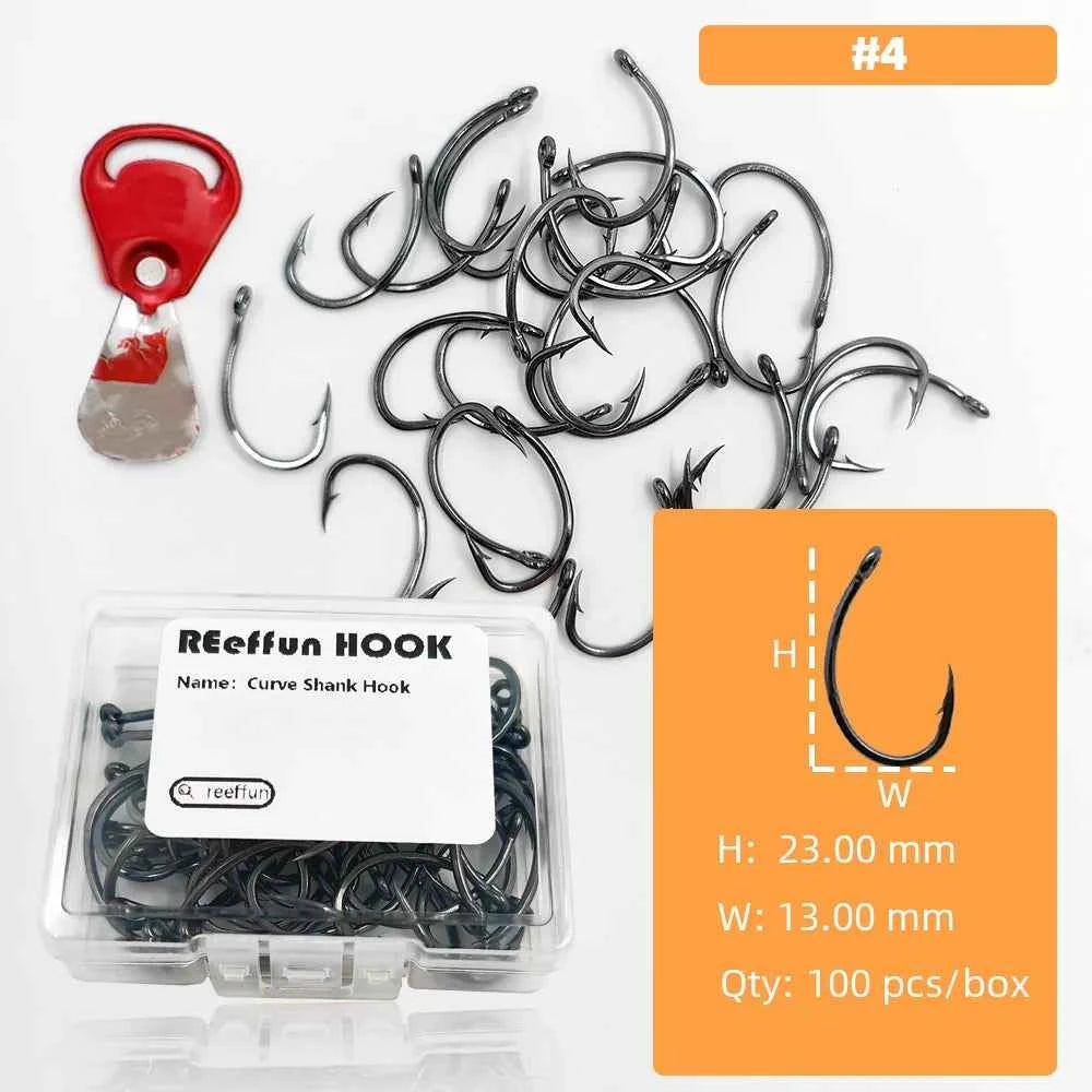 High-Carbon Steel Micro Barb Hooks – Wide Gap Single Hook Fishing Tackle