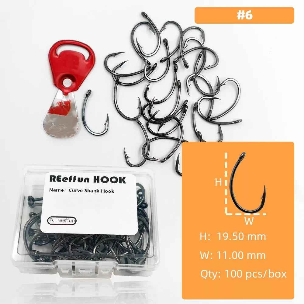 High-Carbon Steel Micro Barb Hooks – Wide Gap Single Hook Fishing Tackle