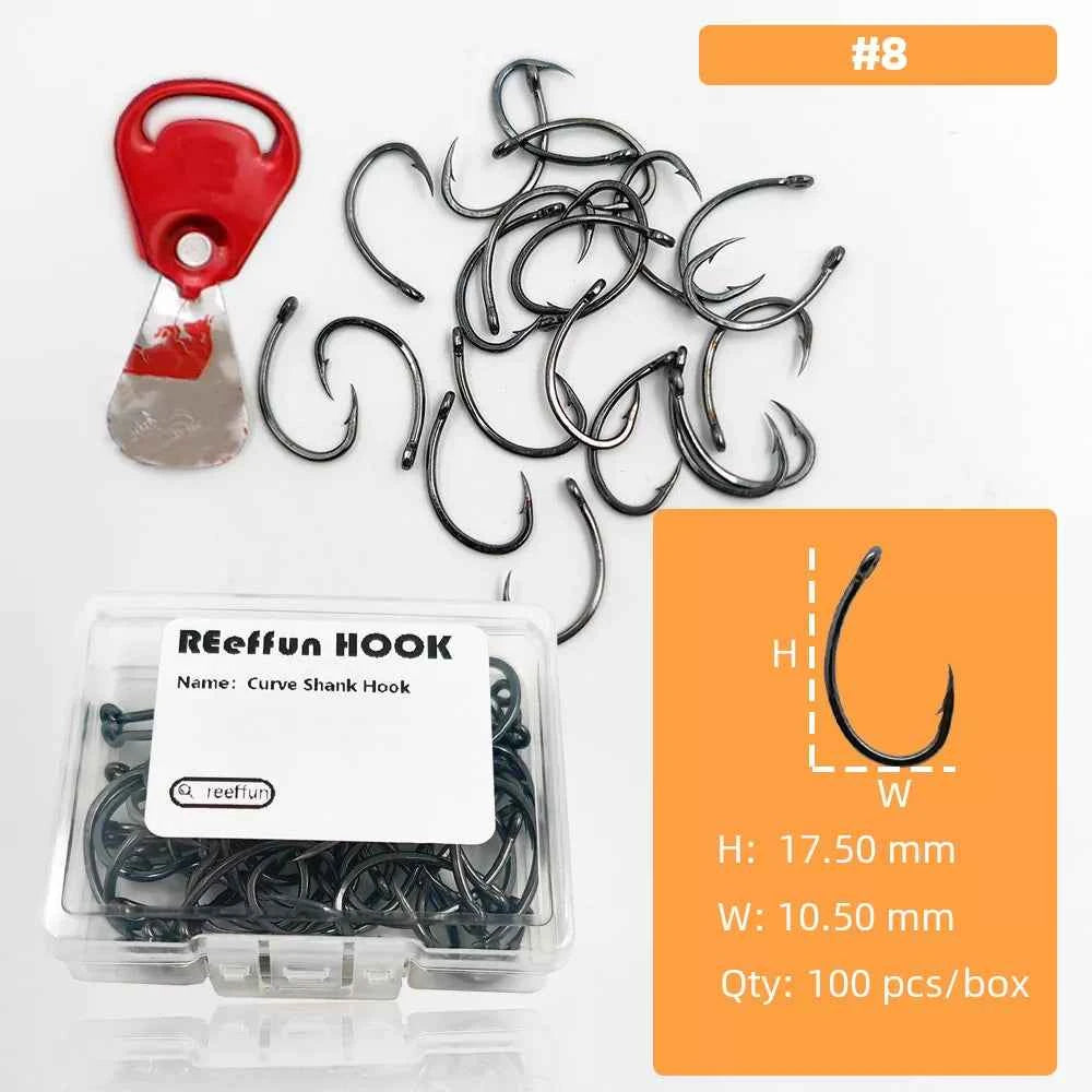 High-Carbon Steel Micro Barb Hooks – Wide Gap Single Hook Fishing Tackle