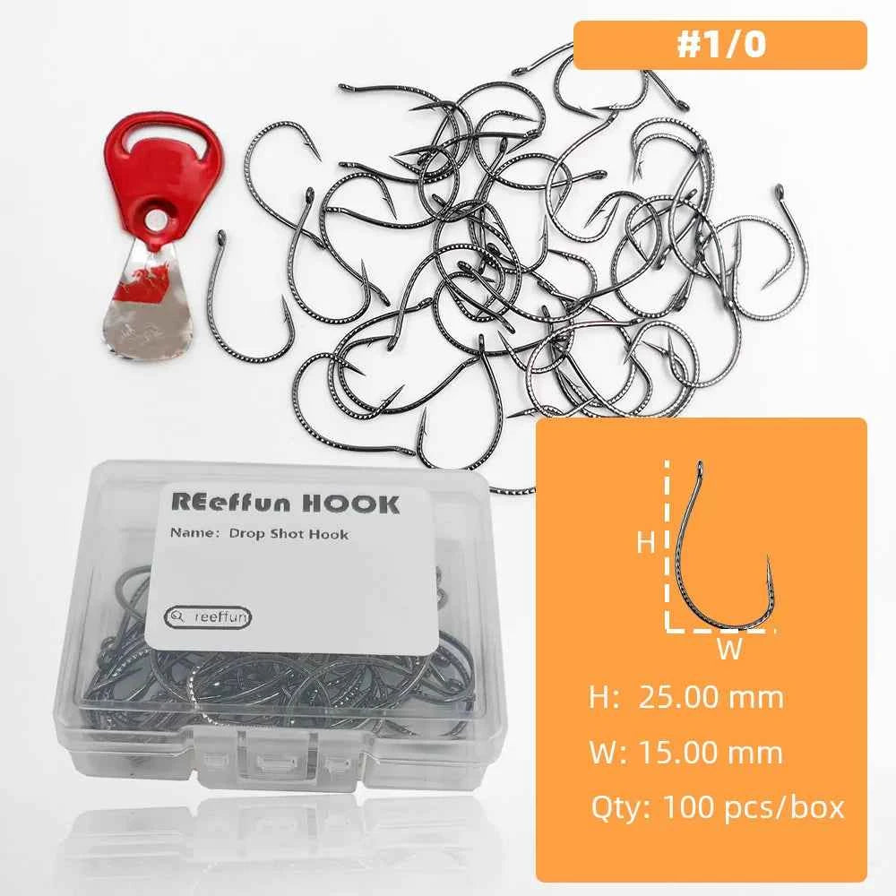 High Carbon Steel Wide Gap Fishing Hooks for Drop Hook Fishing - Reliable J Hooks