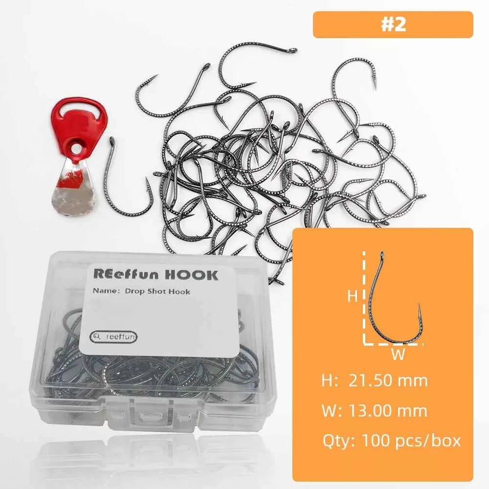 High Carbon Steel Wide Gap Fishing Hooks for Drop Hook Fishing - Reliable J Hooks