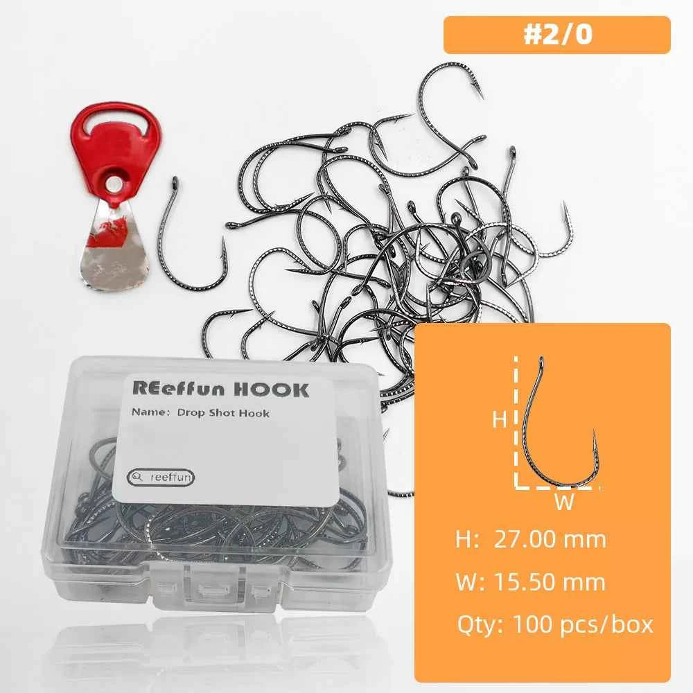 High Carbon Steel Wide Gap Fishing Hooks for Drop Hook Fishing - Reliable J Hooks