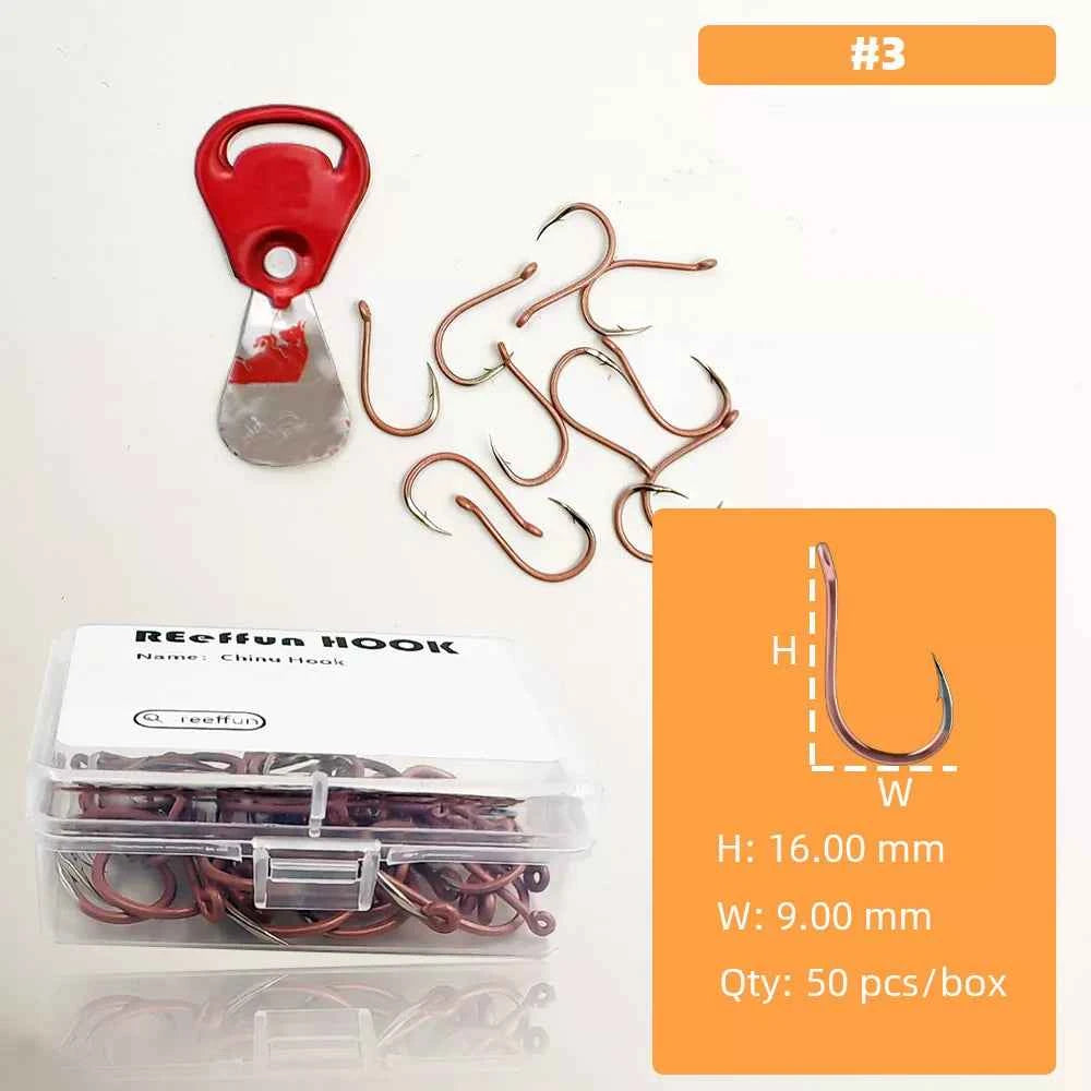 Shrimp Pink Fish Hooks – High Carbon Steel Bionic Hooks for Inshore & Offshore Fishing (#3–#12)