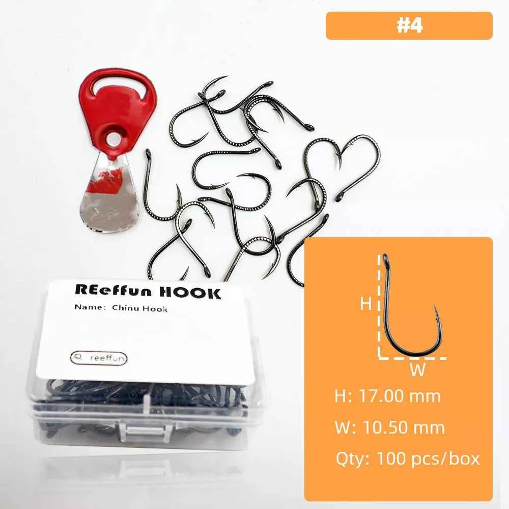 Qilin Bionic Fish Hook - Premium High Carbon Steel Barb Hooks for Freshwater & Saltwater (Sizes #3–#12)