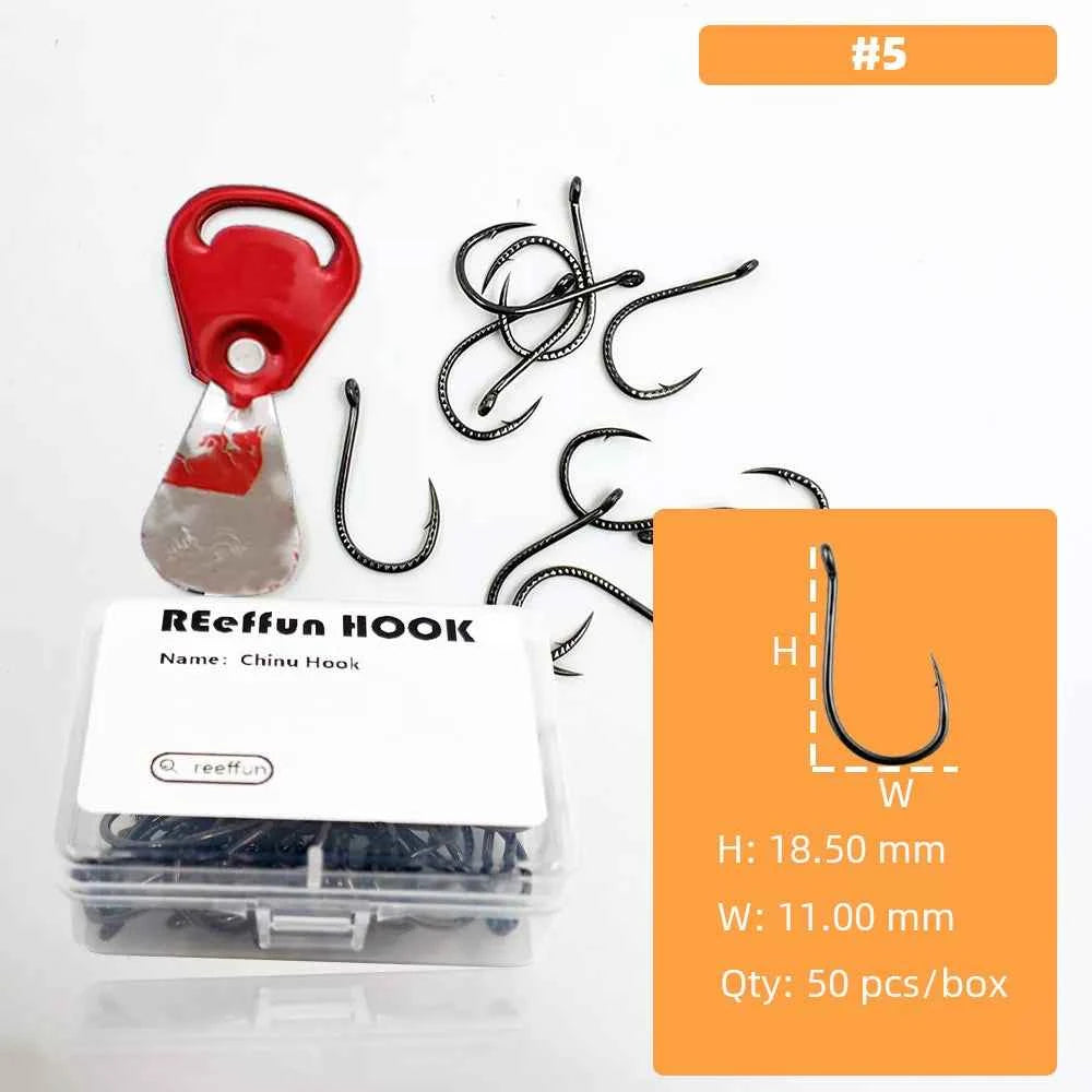 Qilin Bionic Fish Hook - Premium High Carbon Steel Barb Hooks for Freshwater & Saltwater (Sizes #3–#12)
