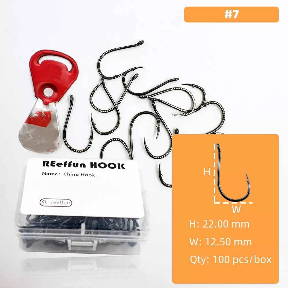 Qilin Bionic Fish Hook - Premium High Carbon Steel Barb Hooks for Freshwater & Saltwater (Sizes #3–#12)