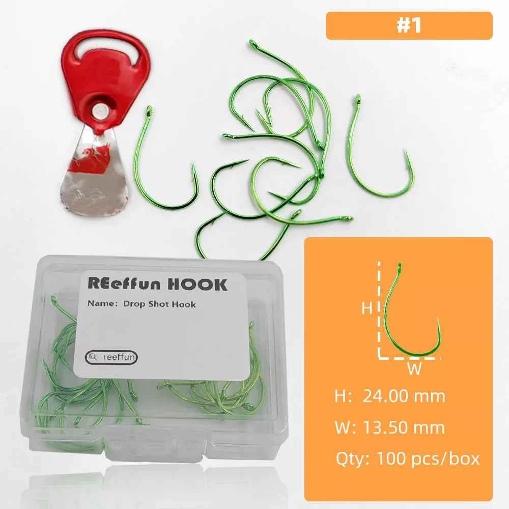 High Carbon Steel Wide Gap Fishing Hooks for Drop Hook Fishing - Reliable J Hooks