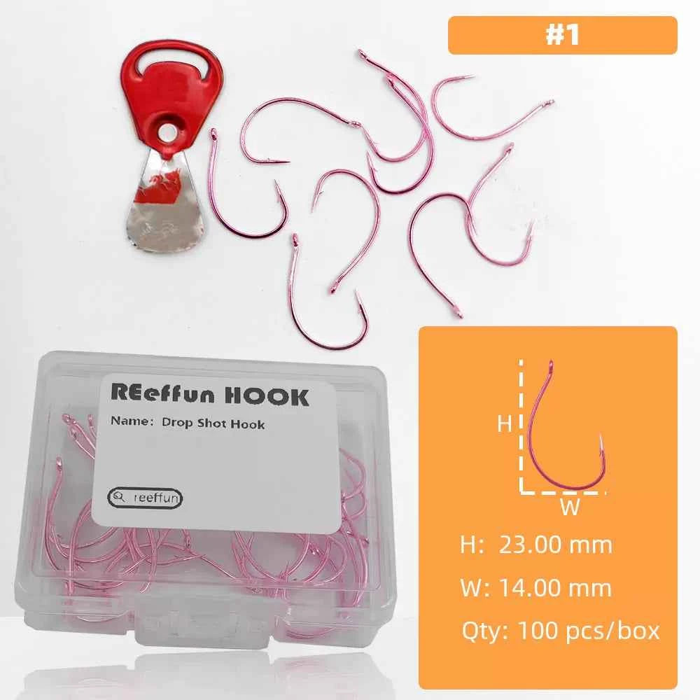 High Carbon Steel Wide Gap Fishing Hooks for Drop Hook Fishing - Reliable J Hooks