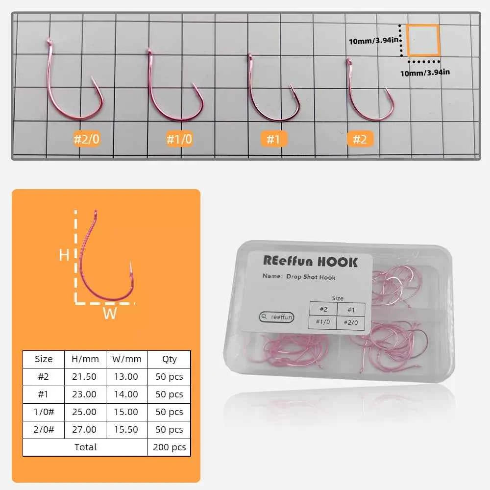 High Carbon Steel Wide Gap Fishing Hooks for Drop Hook Fishing - Reliable J Hooks