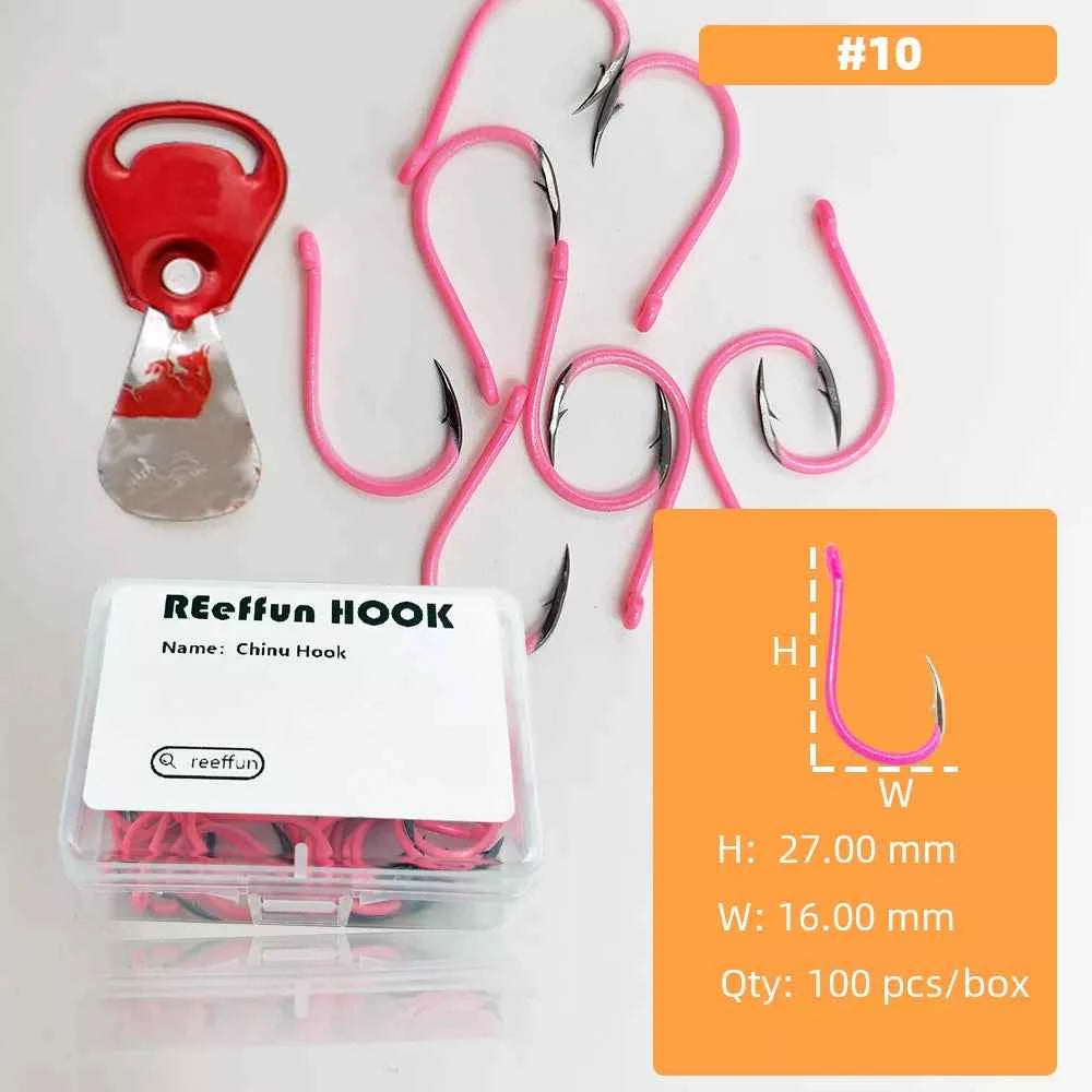 Glow-in-the-Dark Fishing Hooks - High Carbon Steel Sharp Deep Water Hooks (#3–#12)