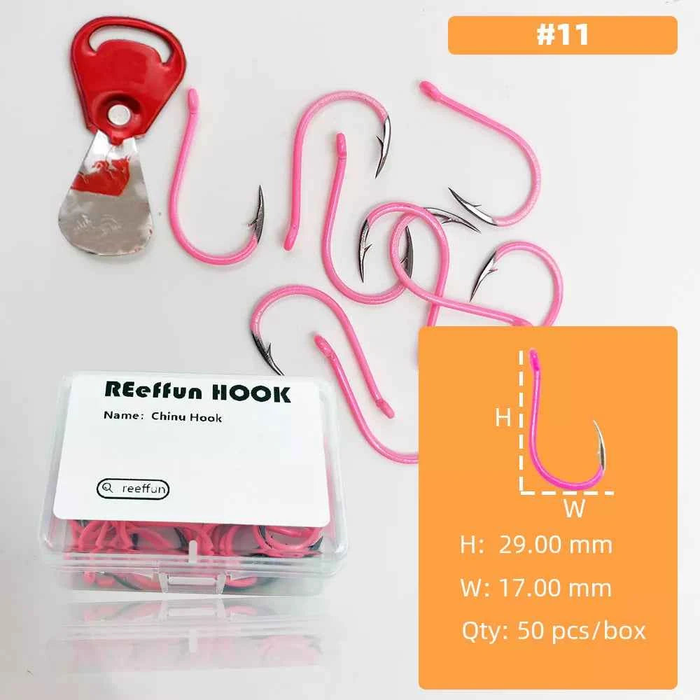 Glow-in-the-Dark Fishing Hooks - High Carbon Steel Sharp Deep Water Hooks (#3–#12)