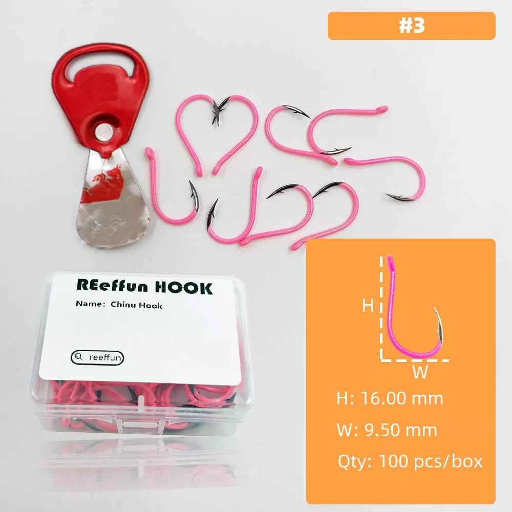 Glow-in-the-Dark Fishing Hooks - High Carbon Steel Sharp Deep Water Hooks (#3–#12)