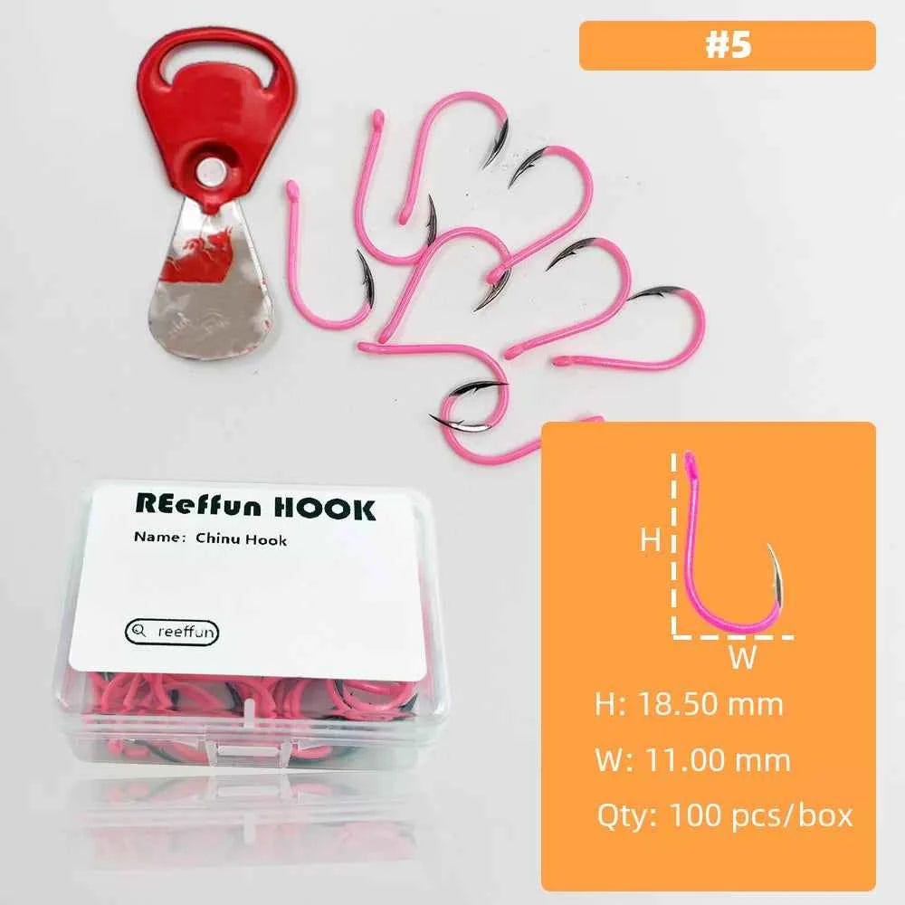 Glow-in-the-Dark Fishing Hooks - High Carbon Steel Sharp Deep Water Hooks (#3–#12)