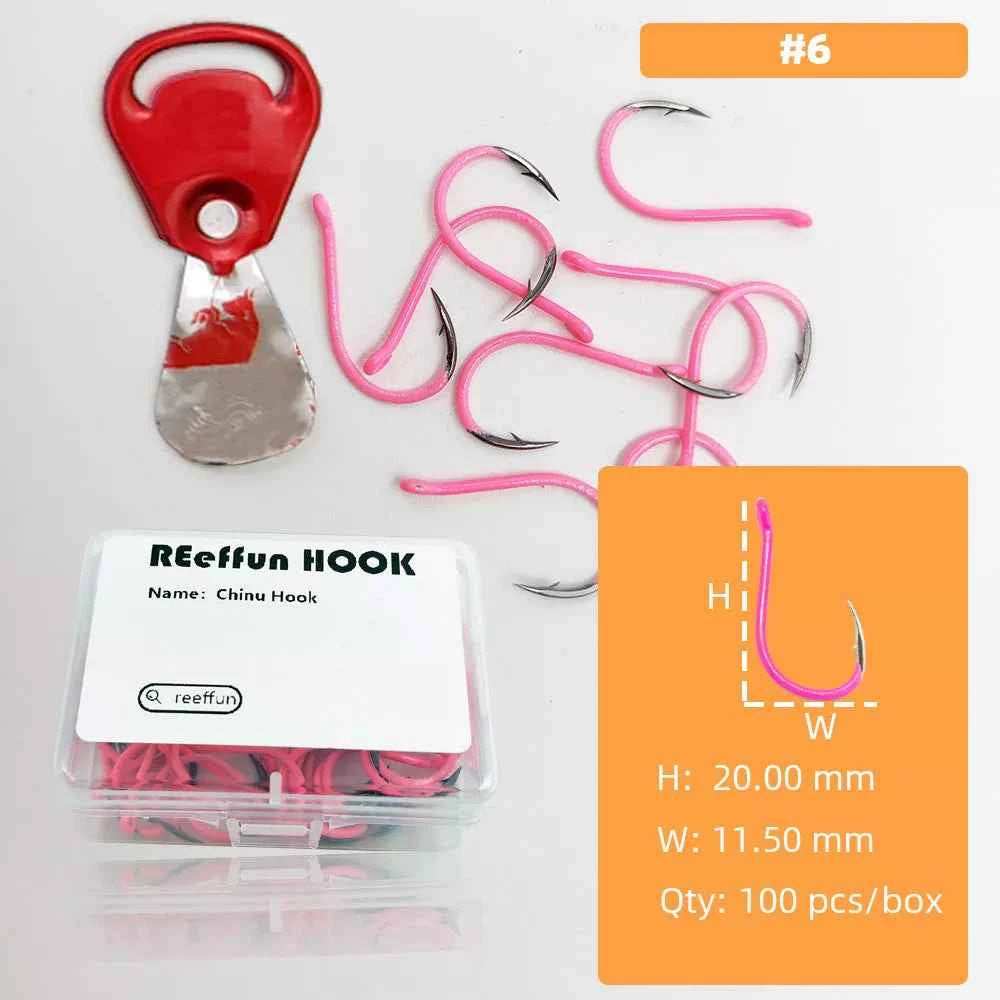 Glow-in-the-Dark Fishing Hooks - High Carbon Steel Sharp Deep Water Hooks (#3–#12)
