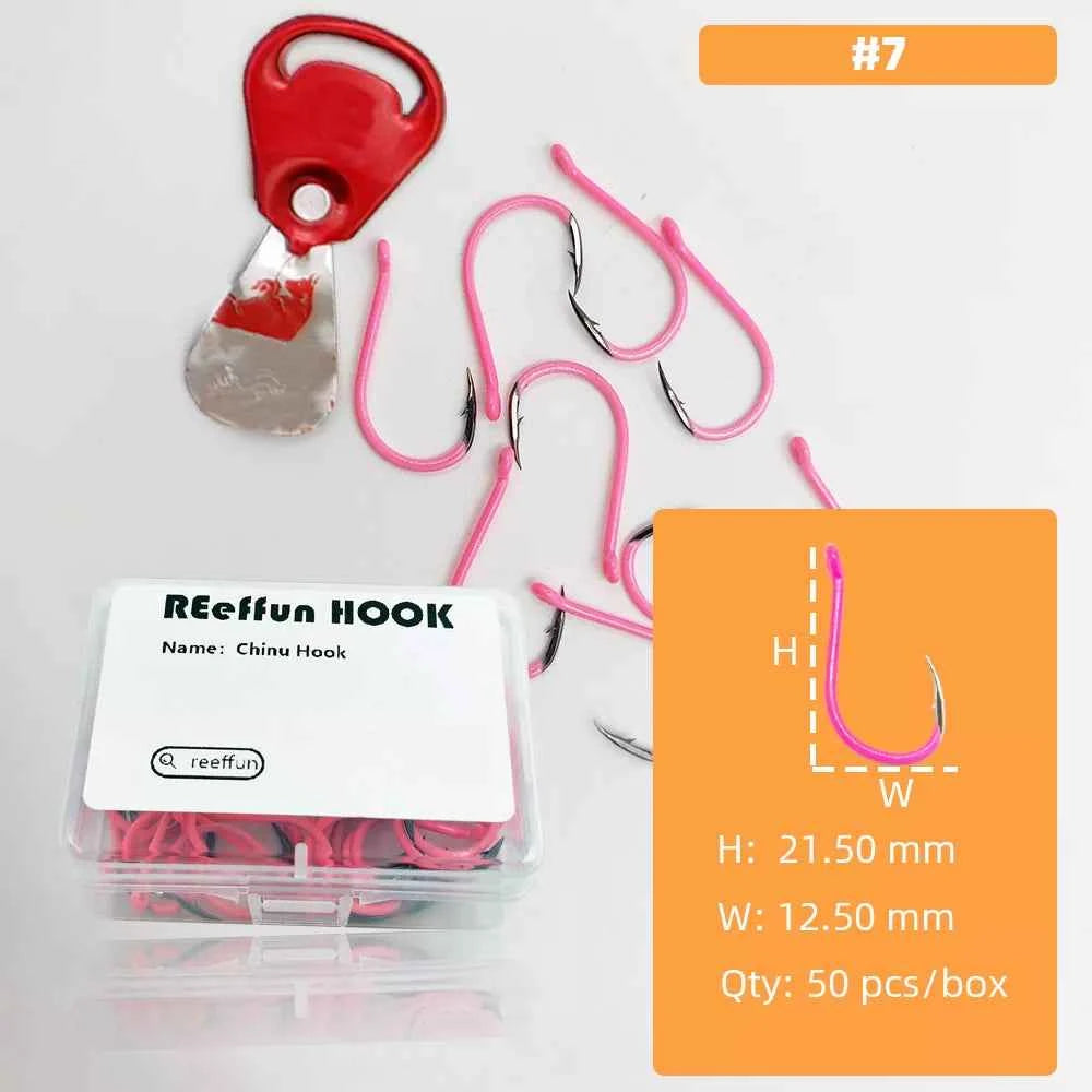 Glow-in-the-Dark Fishing Hooks - High Carbon Steel Sharp Deep Water Hooks (#3–#12)
