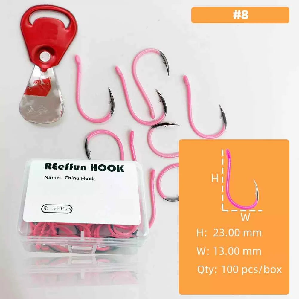 Glow-in-the-Dark Fishing Hooks - High Carbon Steel Sharp Deep Water Hooks (#3–#12)