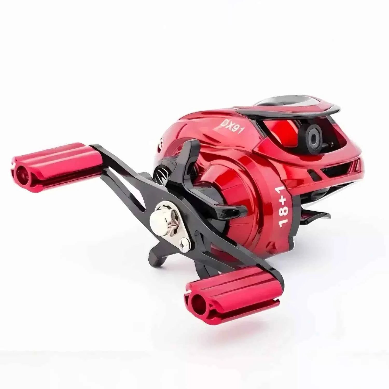 Dual Brake Baitcast Reel - Salt Water Fishing Reel with Anti-Backlash, Lightweight Metal Body for Fresh & Saltwater Angling