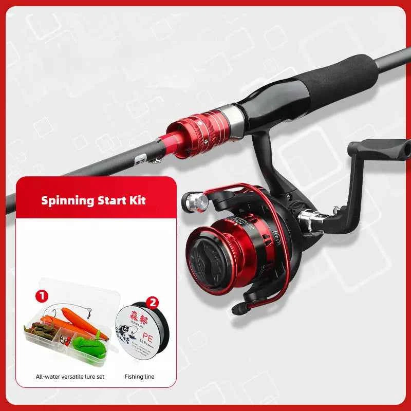 Carbon Fiber Fishing Rods Reels Combos - Spinning Rod Reel Combo & Rod & Reel Combo Baitcaster for Freshwater & Saltwater Angling