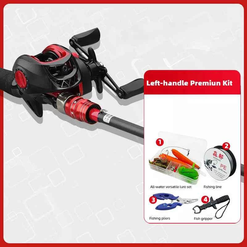 Carbon Fiber Fishing Rods Reels Combos - Spinning Rod Reel Combo & Rod & Reel Combo Baitcaster for Freshwater & Saltwater Angling