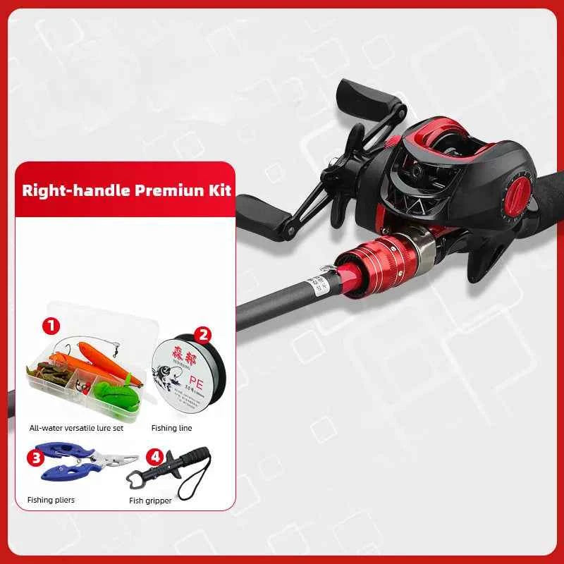 Carbon Fiber Fishing Rods Reels Combos - Spinning Rod Reel Combo & Rod & Reel Combo Baitcaster for Freshwater & Saltwater Angling
