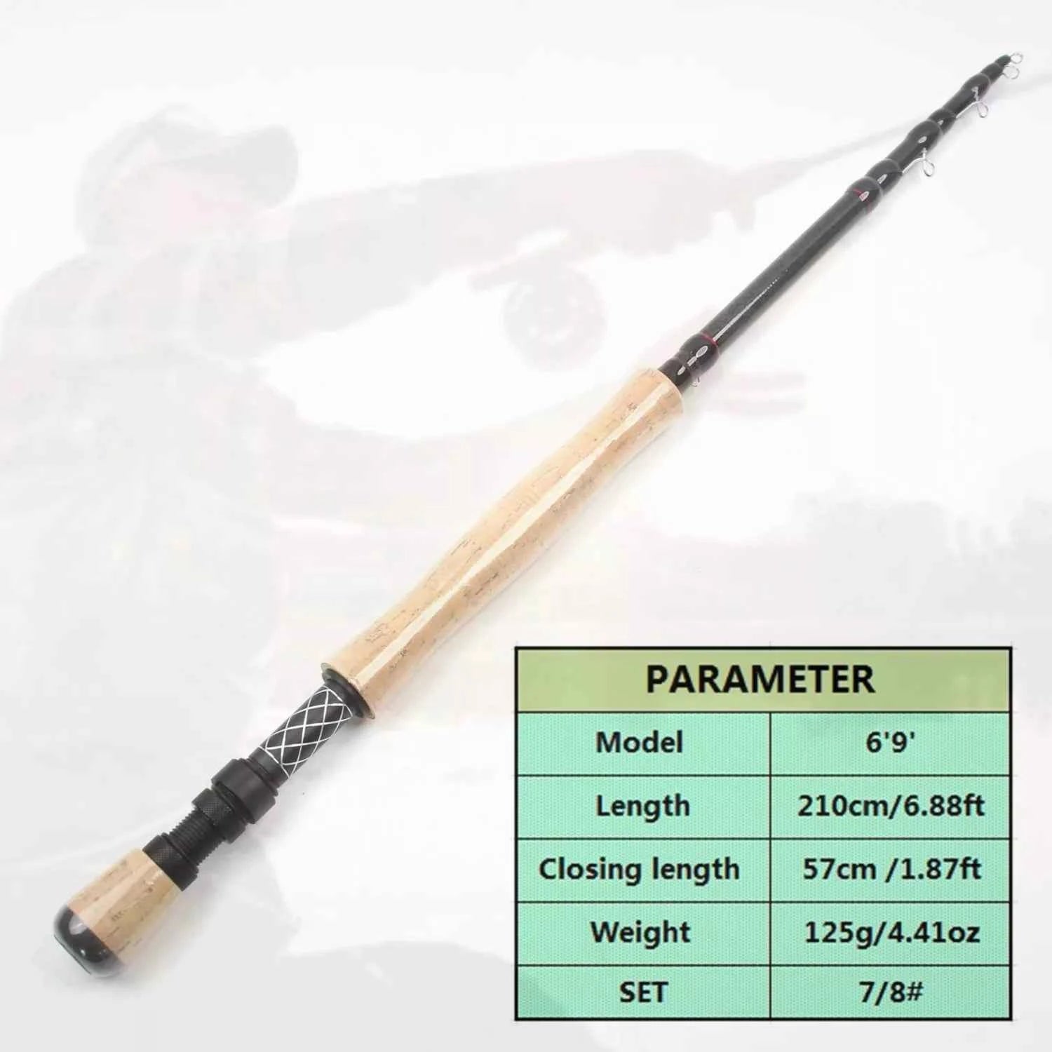 Telescopic Carbon Fly Fish Rod - Lightweight Fish Rods for Coastal & Open-Water Angling