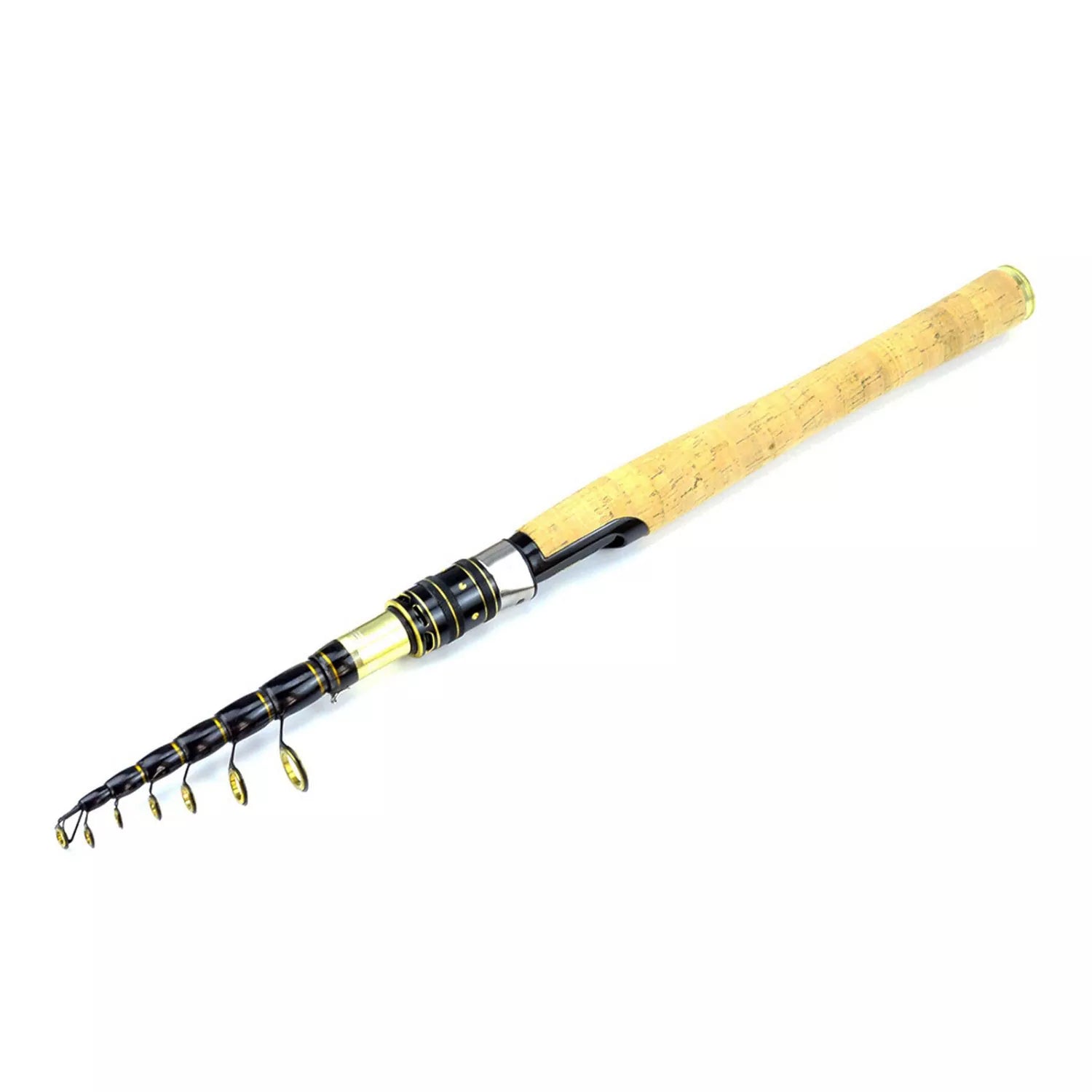 Telescopic High End Fishing Rod - Portable Fishing Pocket Rod for Spin Fishing, Deep Sea & Freshwater Fish Casting