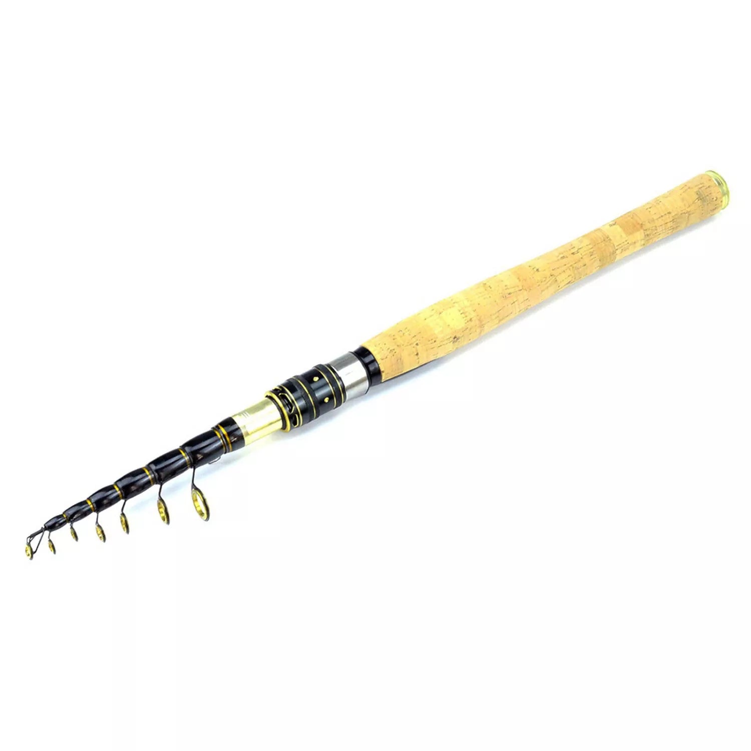 Telescopic High End Fishing Rod - Portable Fishing Pocket Rod for Spin Fishing, Deep Sea & Freshwater Fish Casting