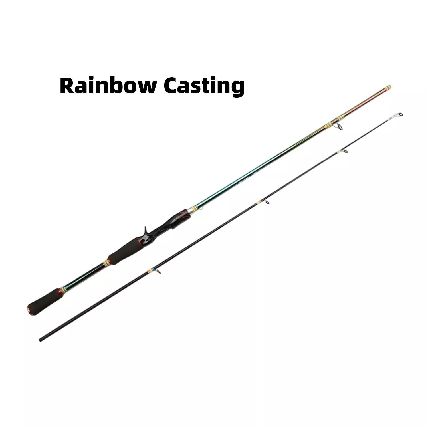 Durable Fiberglass Casting Fishing Rods & Spinning Fish Rod - Purple Fishing Rod for Surf Rod Fishing & Multi-Water Angling