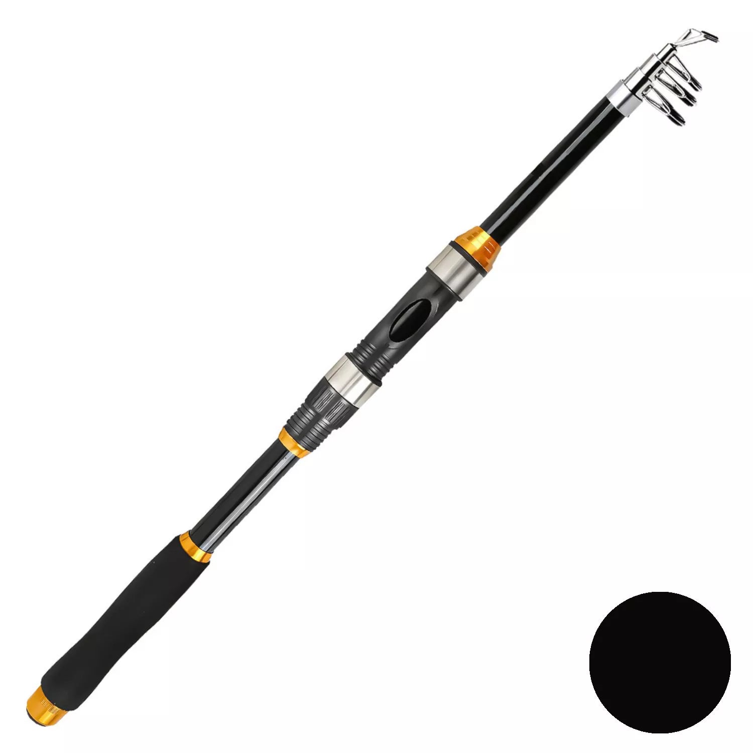Fiberglass Foldable Fishing Rod - All-Water Spinning Fishing Rod & Fish Casting Rod for Outdoor Travel, Portable Fish Rods for Global Anglers